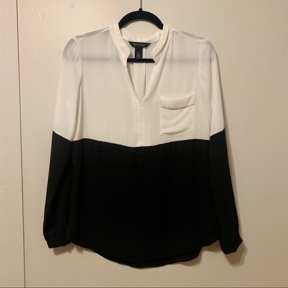 Black & White Long Sleeve Top